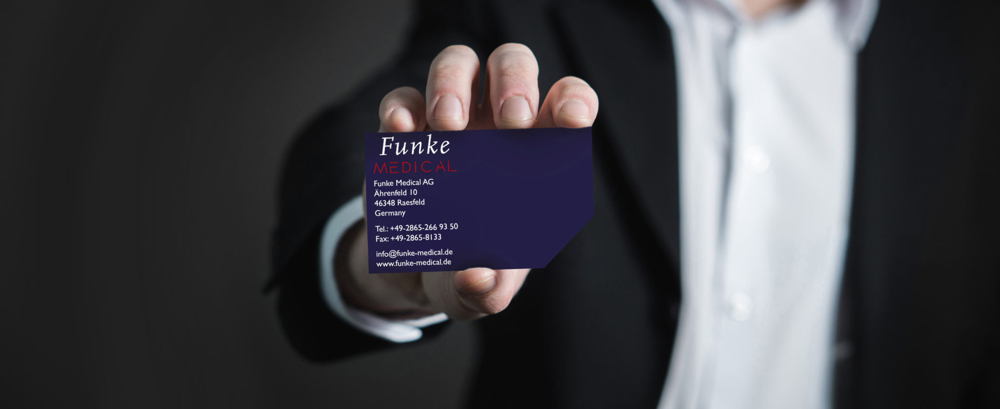 Business card of Funke Medical GmbH