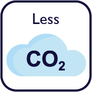 icon less CO2 cloud