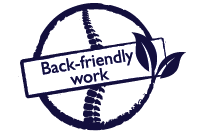 Back-friendly work icon
